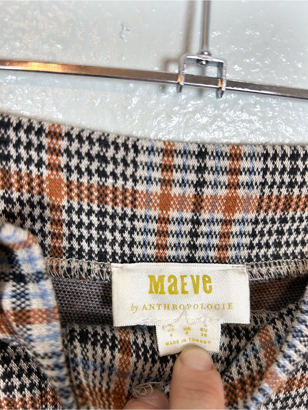 Anthropologie Maeve Wide-Leg Plaid Trousers - Picture 6 of 10